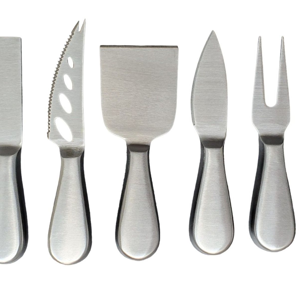 GENERICO - Set de Cuchillos de Acero para Quesos Embutidos Charcuteria