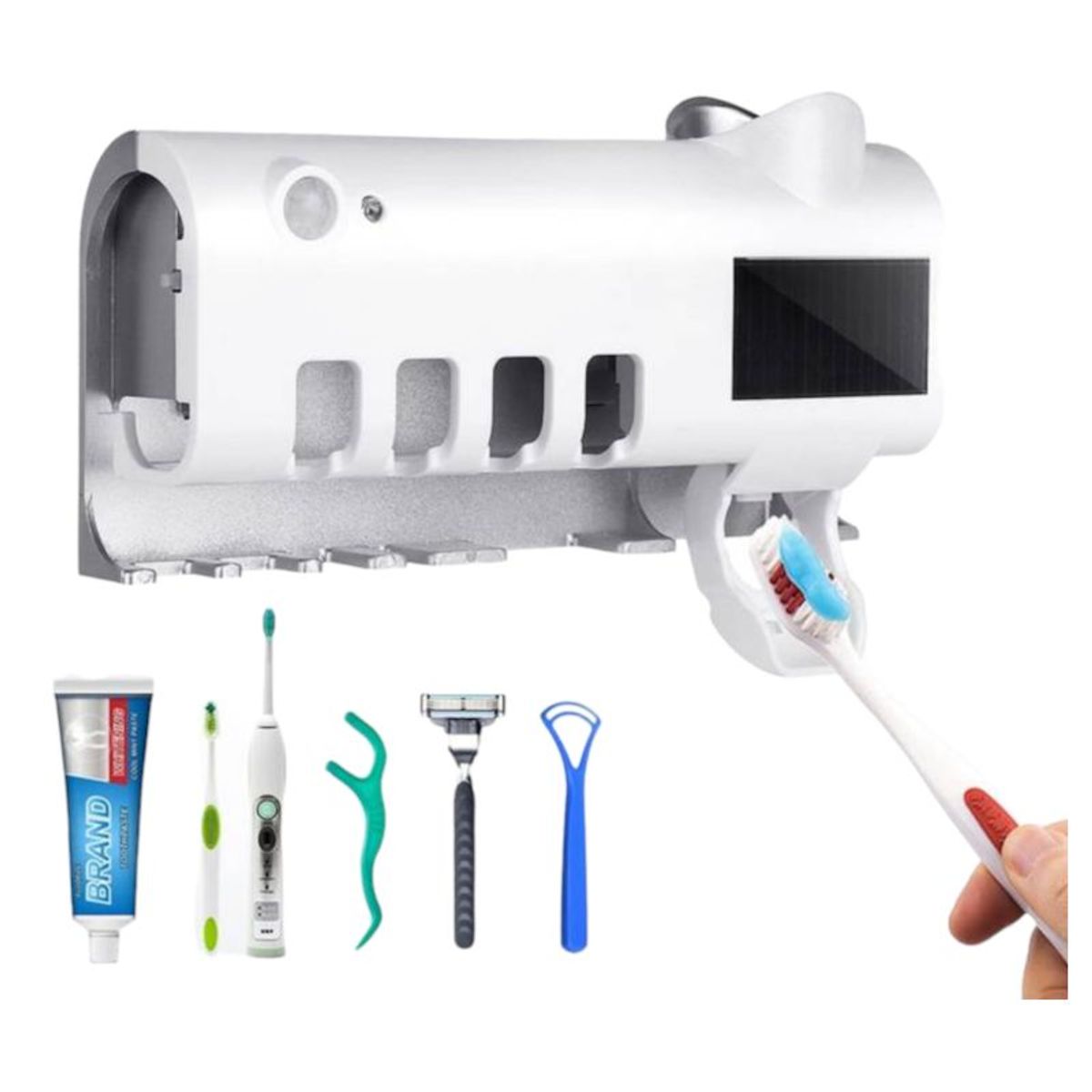 GENERICO - Organizador de Cepillos de Dientes Esterilizador y Protección UV