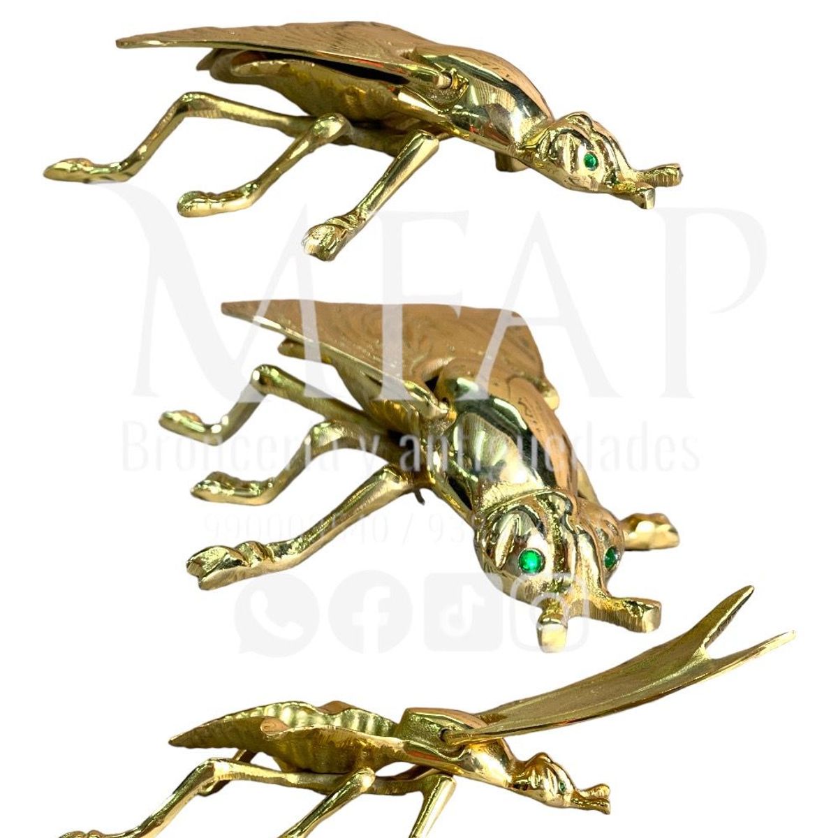 MFAP BRONCERIA Y ANTIGUEDADES - Cenicero de bronce en forma de mosca
