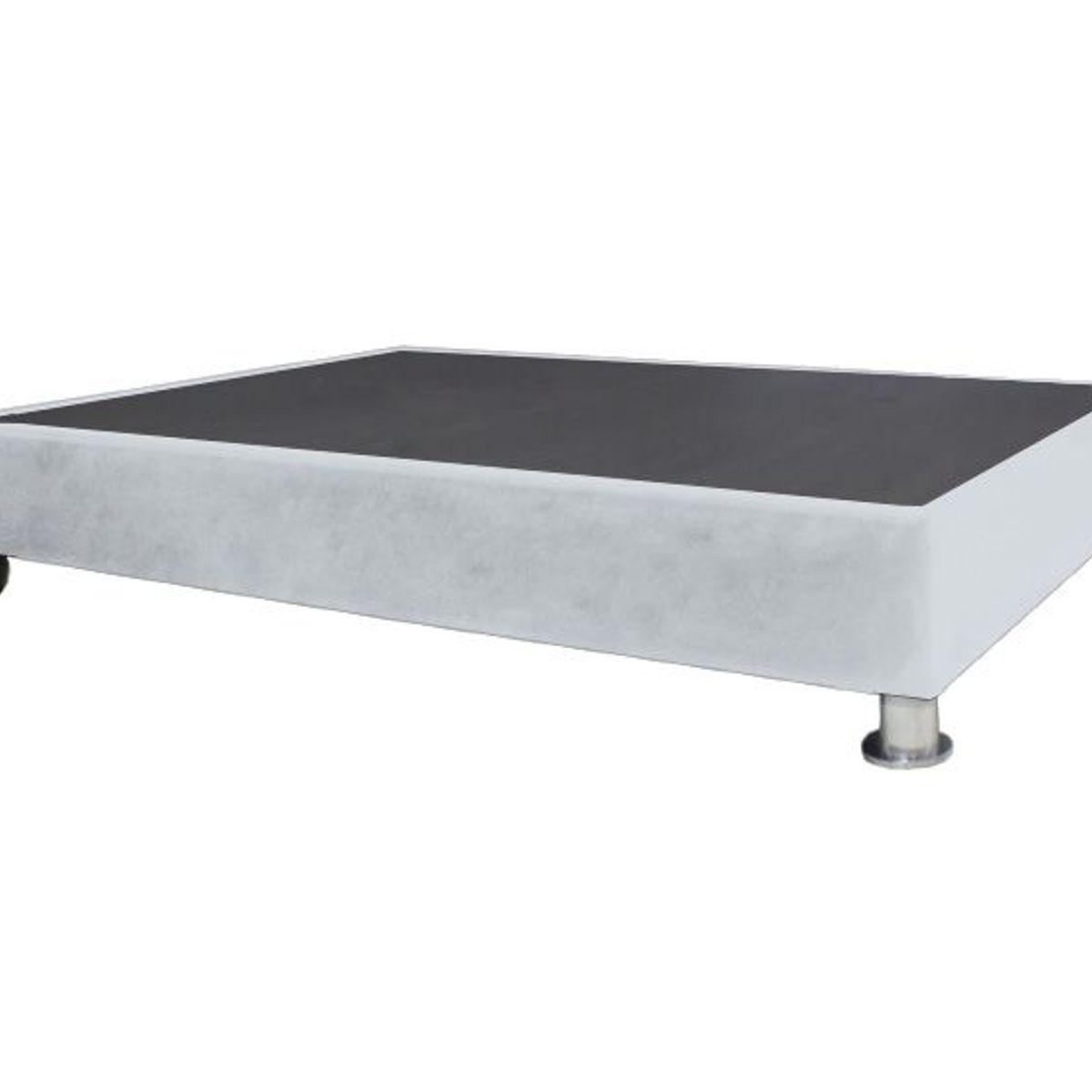 BARAKA HOME - Base De Cama Luton con Ruedas 2 plz - Gris Claro