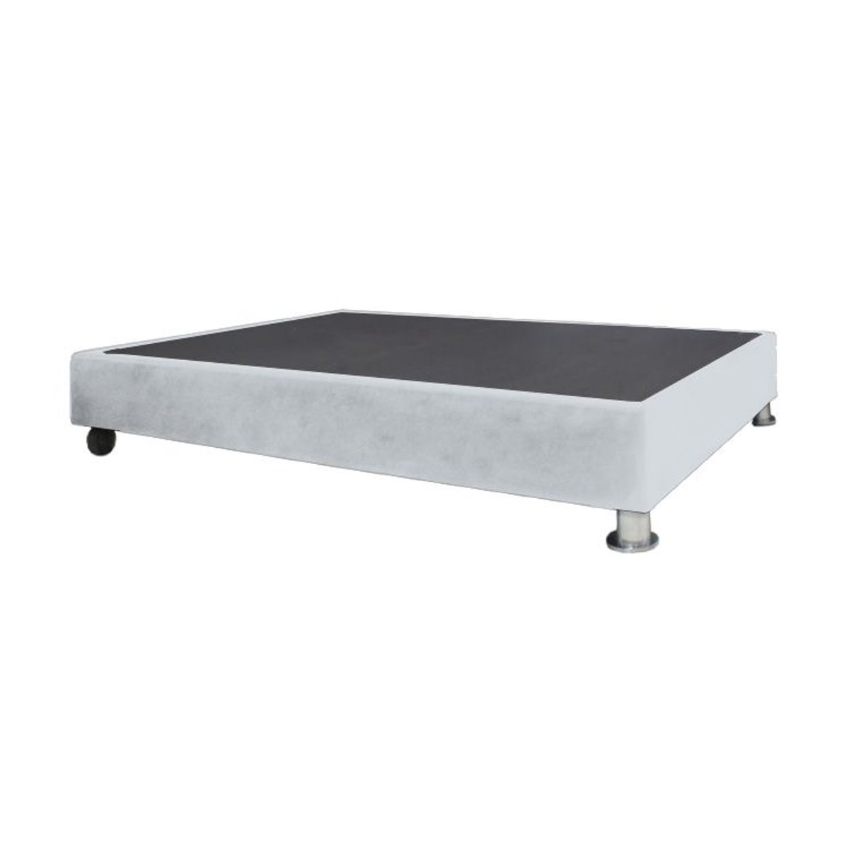 BARAKA HOME - Base De Cama Luton con Ruedas 2 plz - Gris Claro