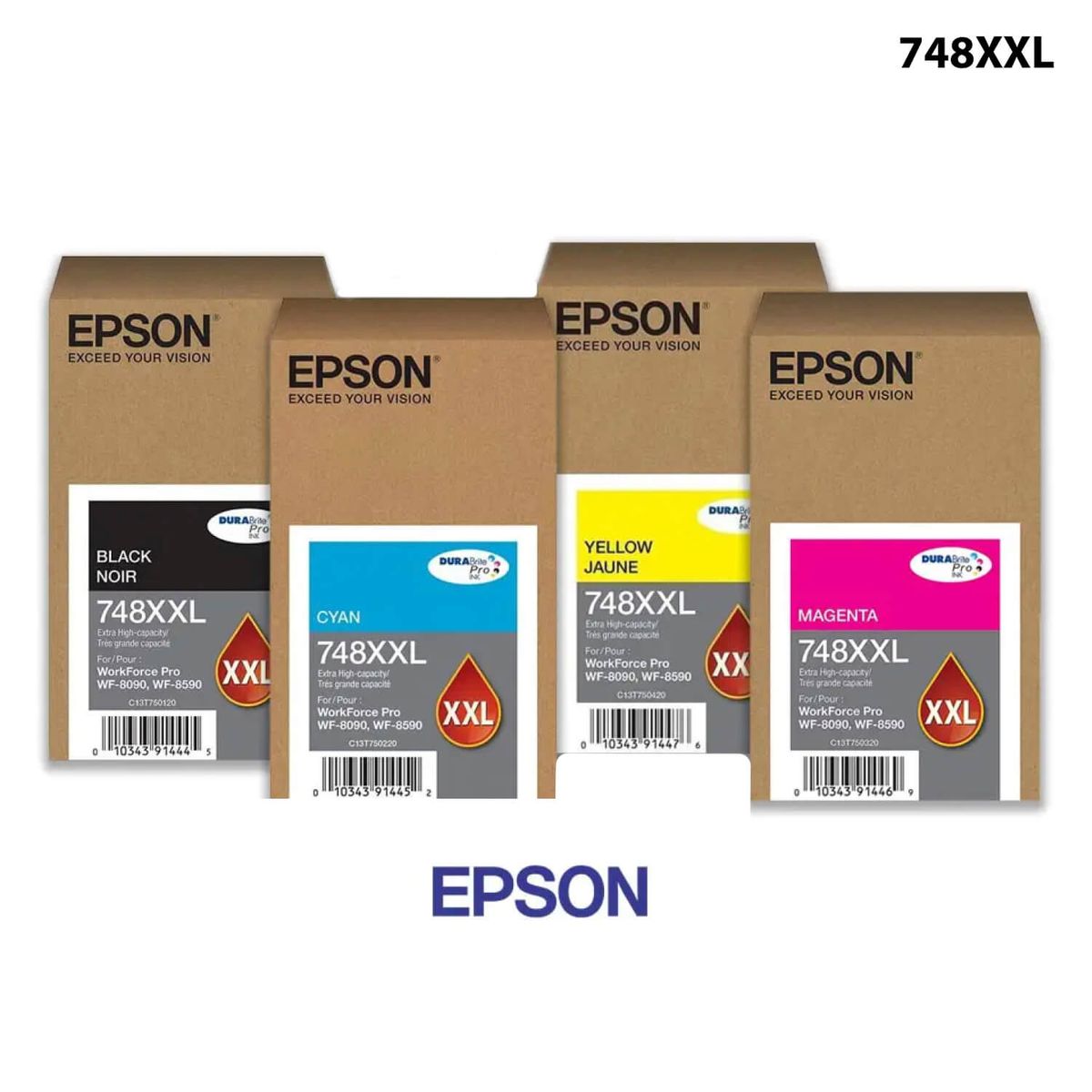 EPSON - JUEGO DE TINTA EPSON 748XXL  (T748XXL) ORIGINAL