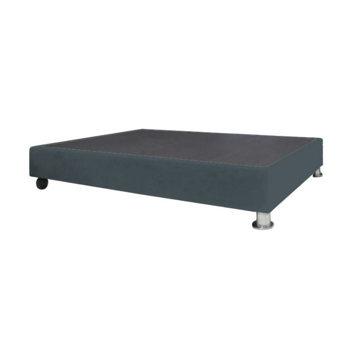 BARAKA HOME - Base De Cama Luton con Ruedas 2 plz - Gris Oscuro