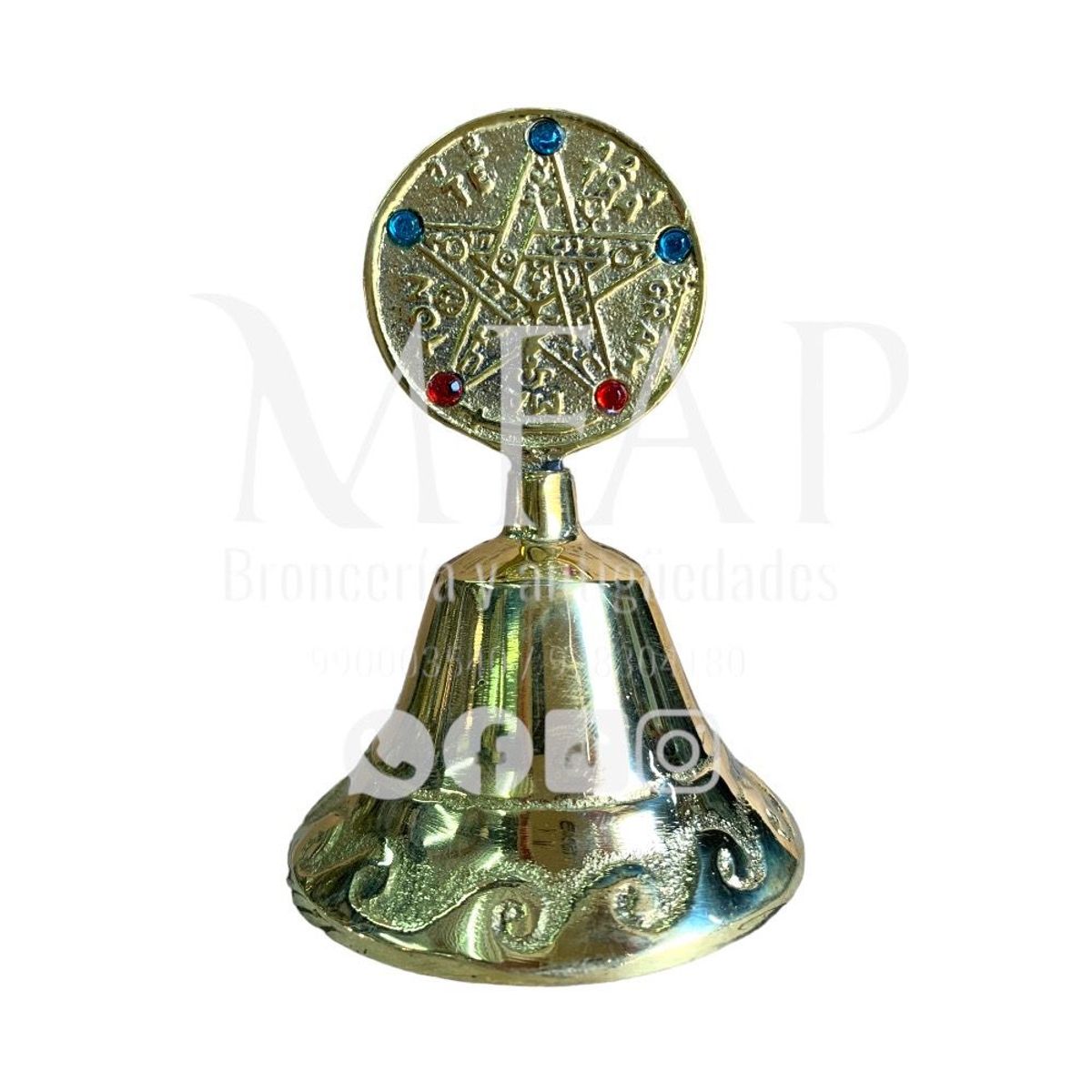 MFAP BRONCERIA Y ANTIGUEDADES - Campana esotérica - pentagrama