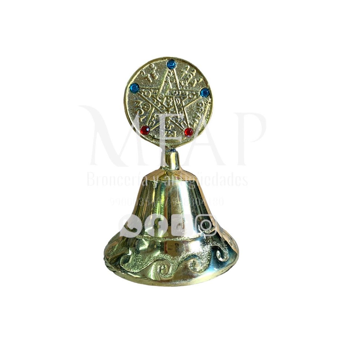 MFAP BRONCERIA Y ANTIGUEDADES - Campana esotérica - pentagrama