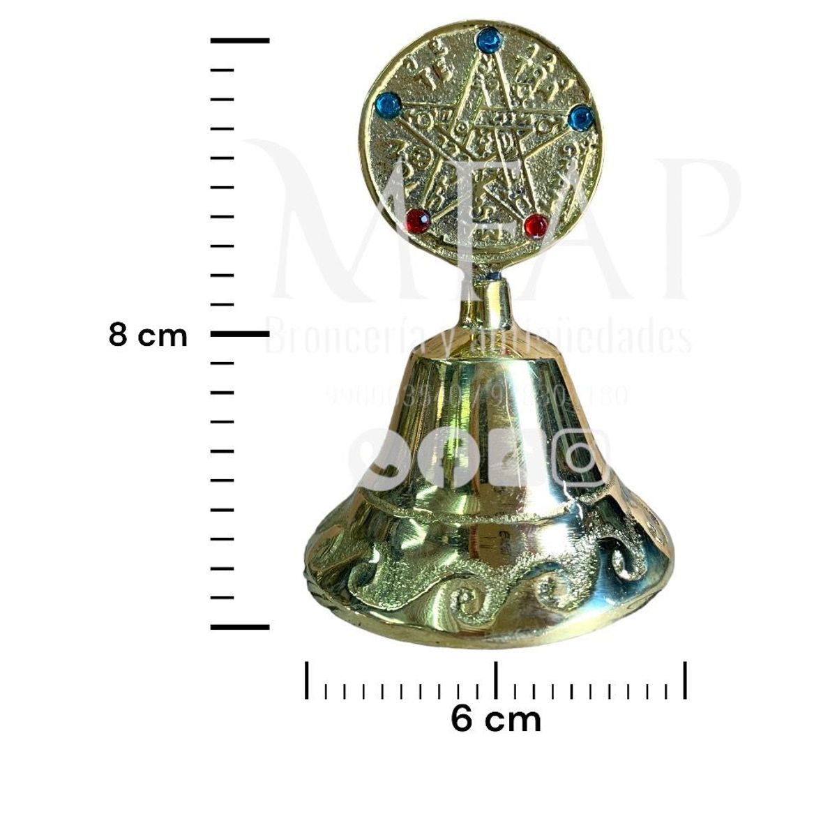 MFAP BRONCERIA Y ANTIGUEDADES - Campana esotérica - pentagrama