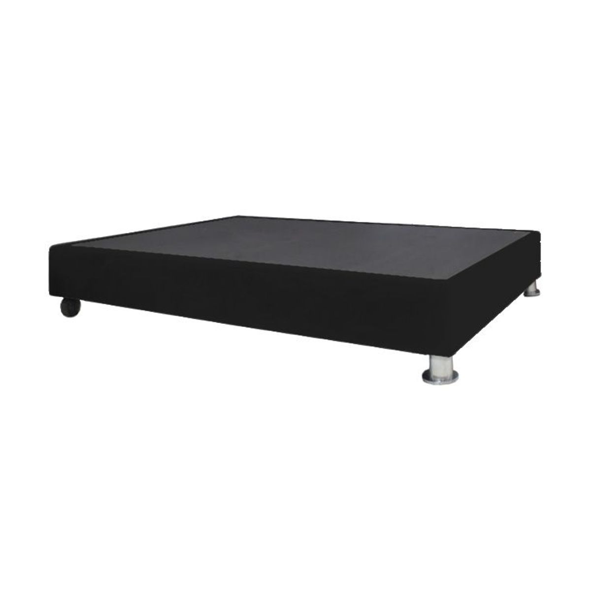 BARAKA HOME - Base De Cama Luton con Ruedas 2 plz - Negro