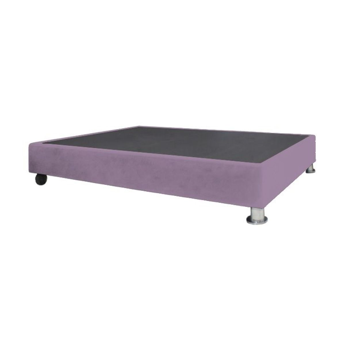 BARAKA HOME - Base De Cama Luton con Ruedas 2 plz - Lila