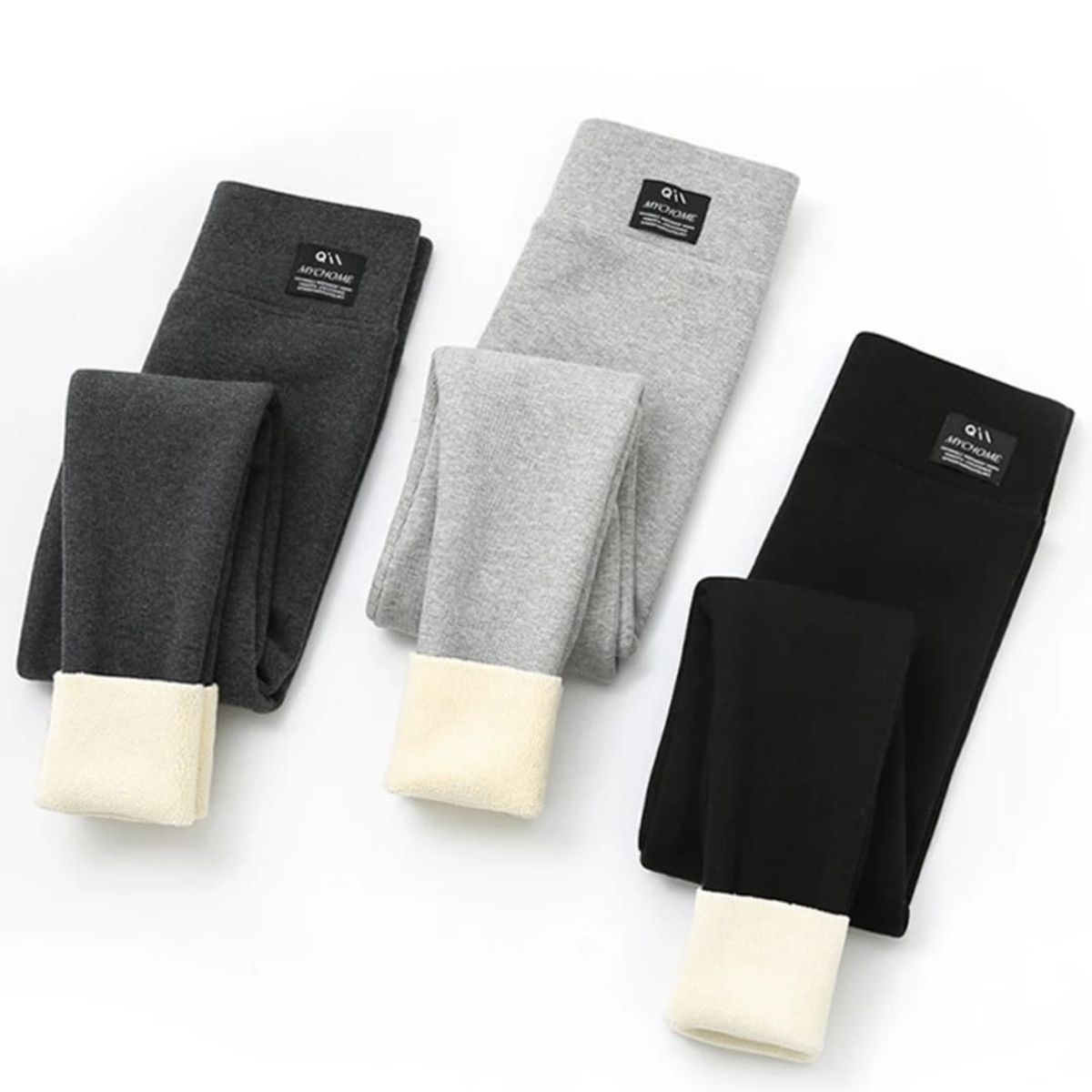 GENERICO - talla S - Pantalón Leggins Gris oscuro abrigador noche