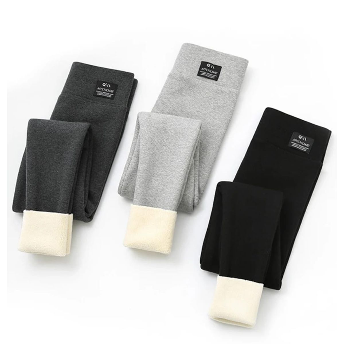 GENERICO - talla S - Pantalón Leggins Gris oscuro abrigador noche