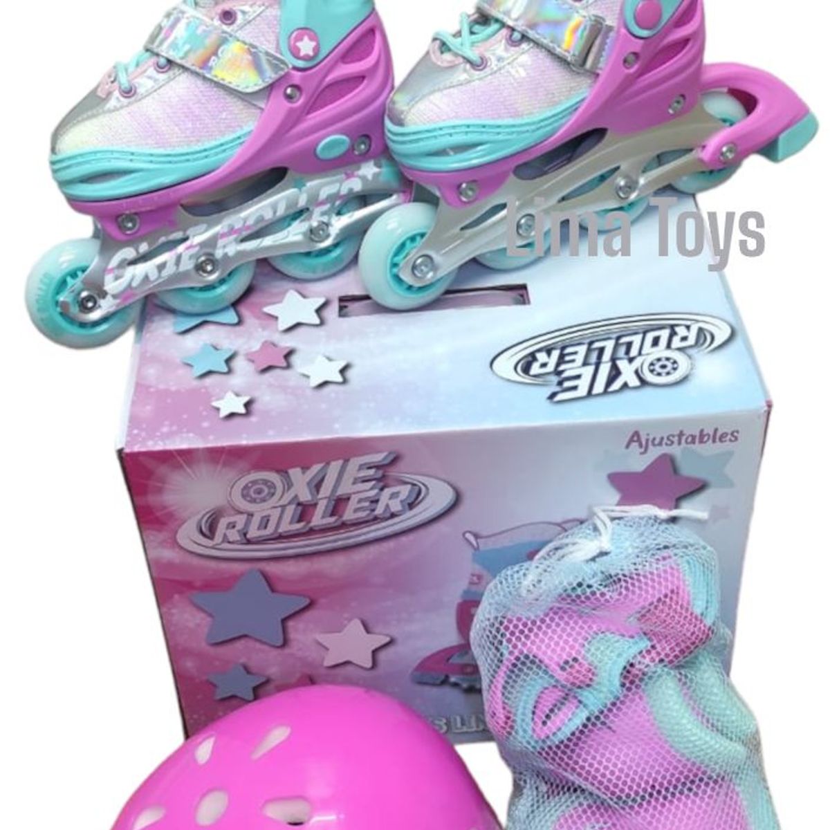 GENERICO - PATIN LINEAL OXIE ROLLER VERDE TALLA S