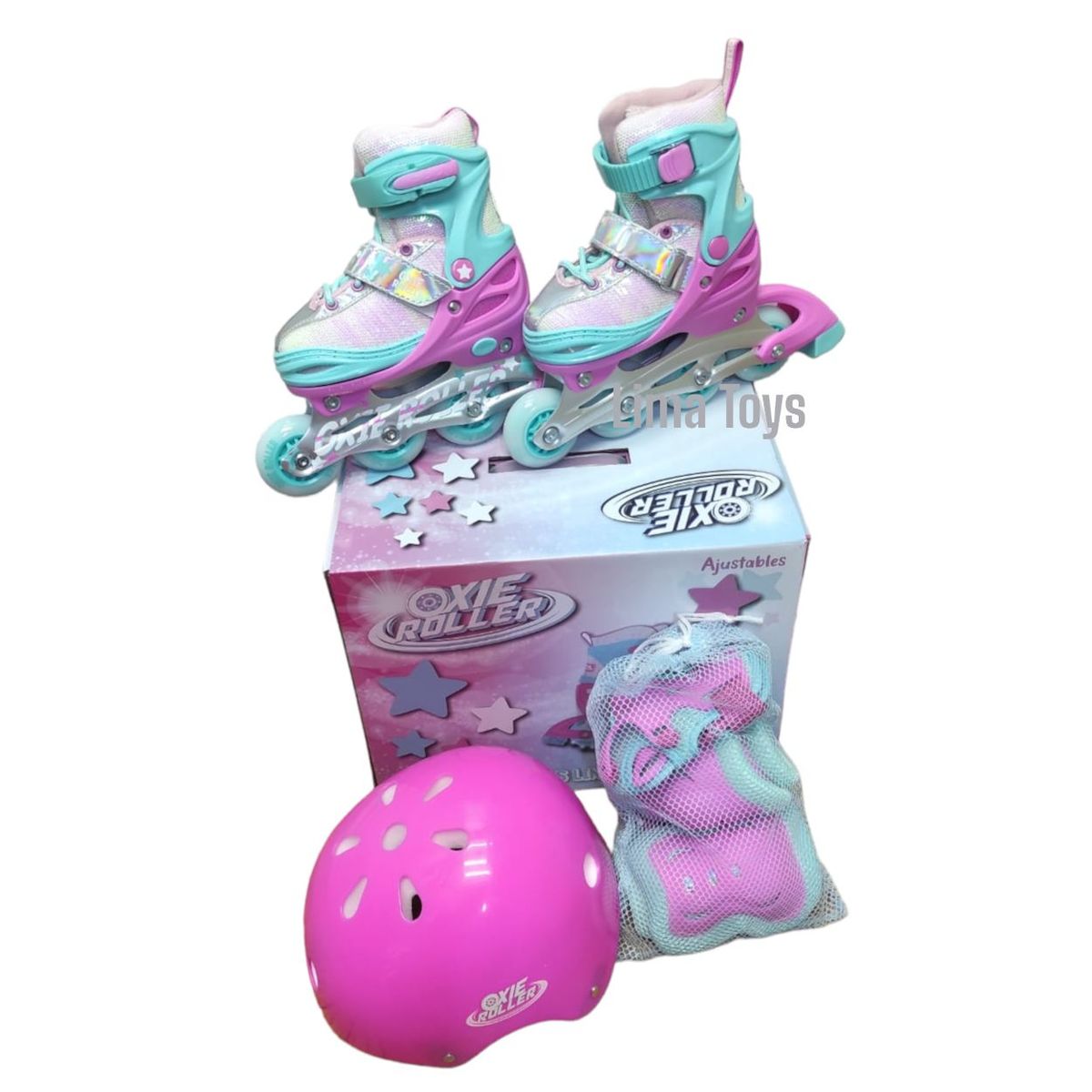 GENERICO - PATIN LINEAL OXIE ROLLER VERDE TALLA S