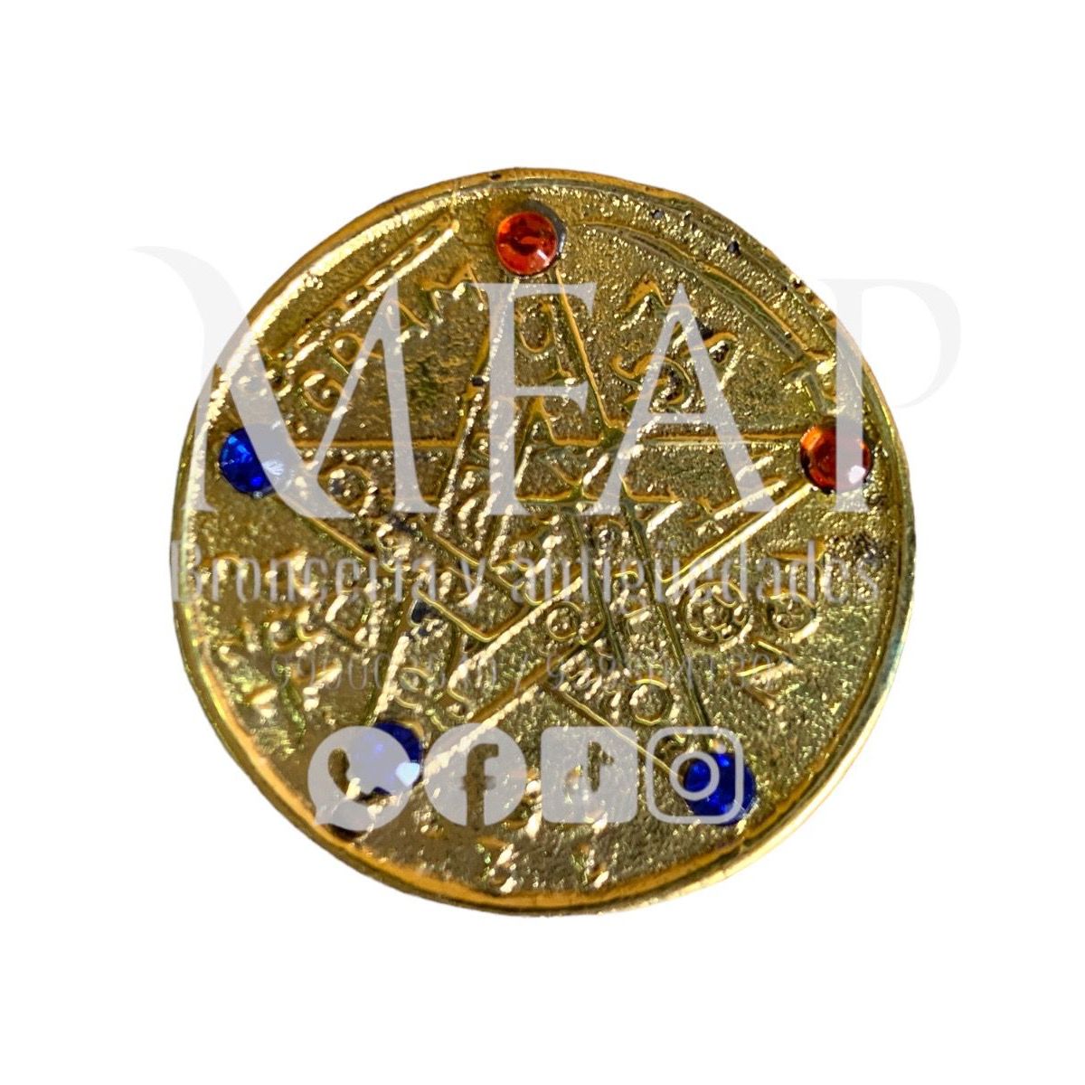 MFAP BRONCERIA Y ANTIGUEDADES - Pentagrama de bronce