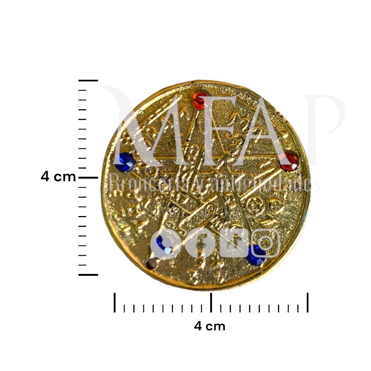 MFAP BRONCERIA Y ANTIGUEDADES - Pentagrama de bronce