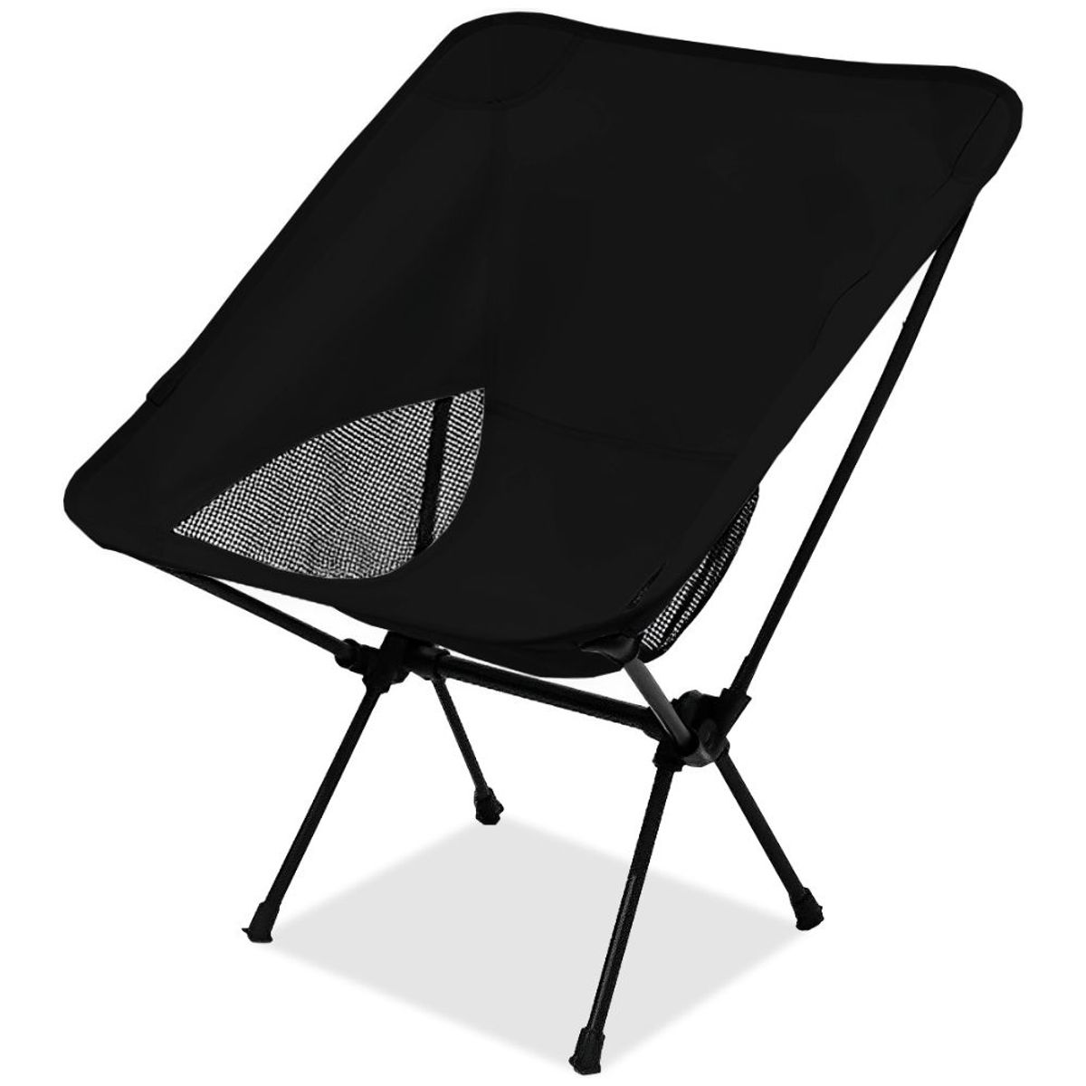 MINARI - Silla de Camping Picnic Playa Portátil Plegable Negro C32