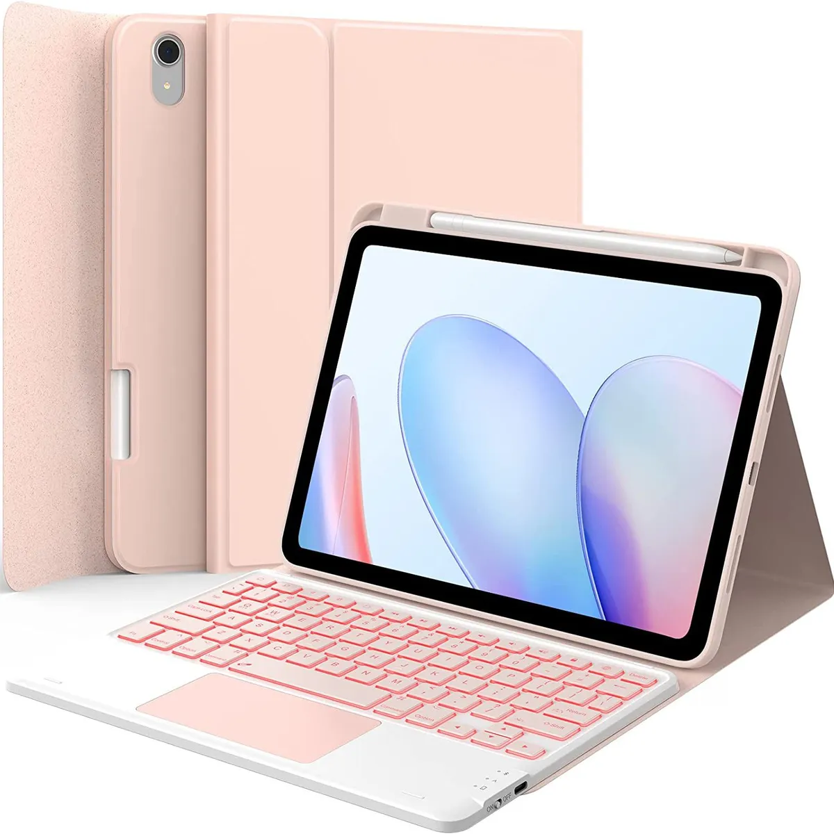 GENERICO - Funda Teclado Para iPad 10ma  11va Gen A16 Touchpad Bluetooth