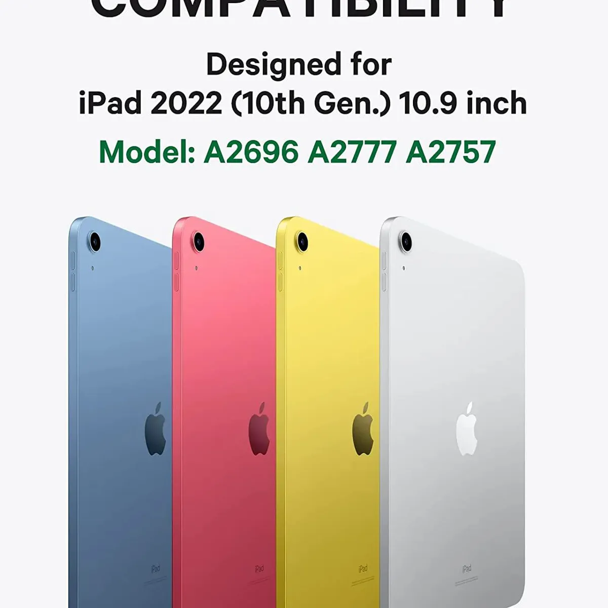 GENERICO - Funda Teclado Para iPad 10ma  11va Gen A16 Touchpad Bluetooth