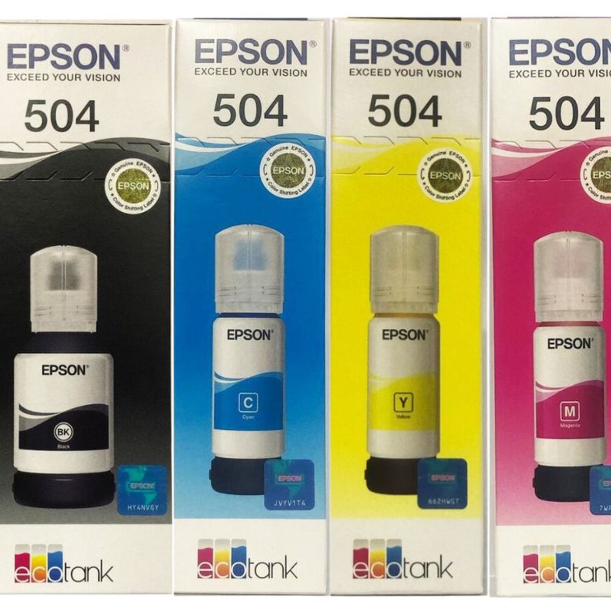 EPSON - Kit de tinta epson 4 colores t504 para l4150, l4160, l6171 originales