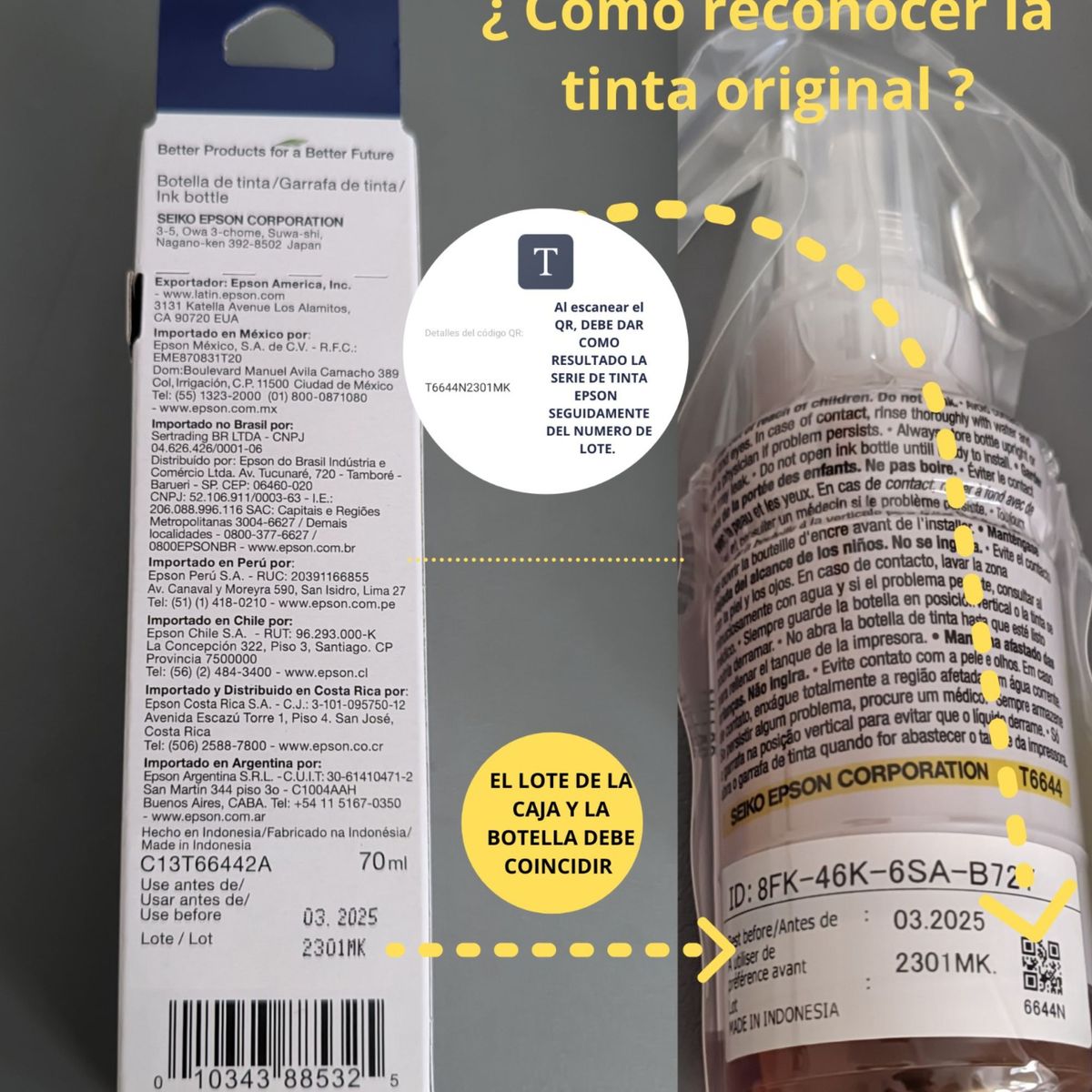 EPSON - Kit de tinta epson 4 colores t504 para l4150, l4160, l6171 originales