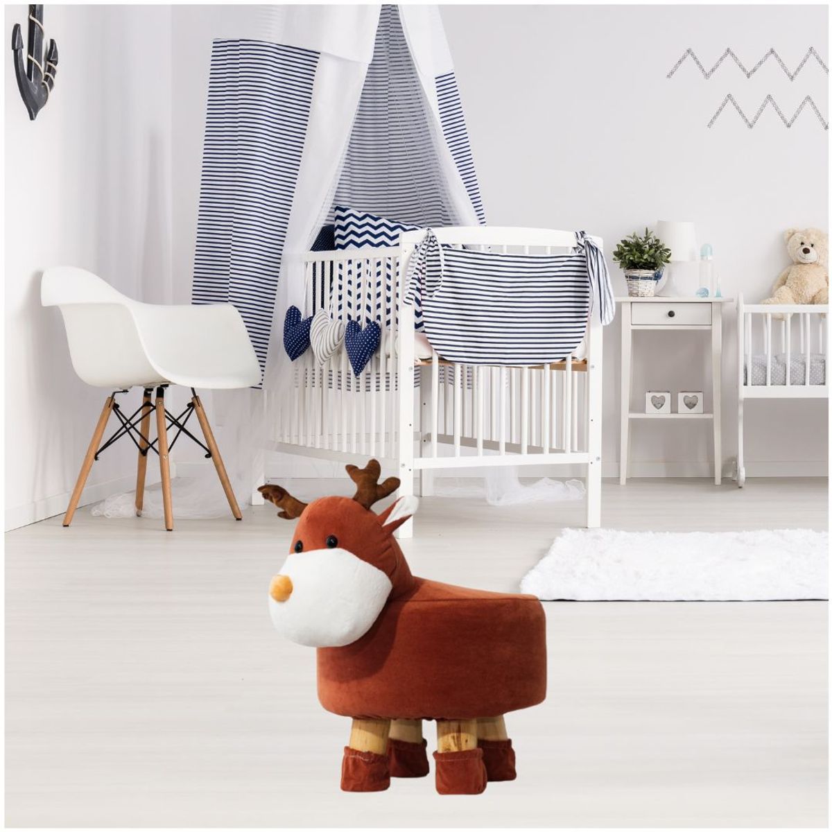 GENERICO - Puff taburete mueble reposapiés para niños Reno