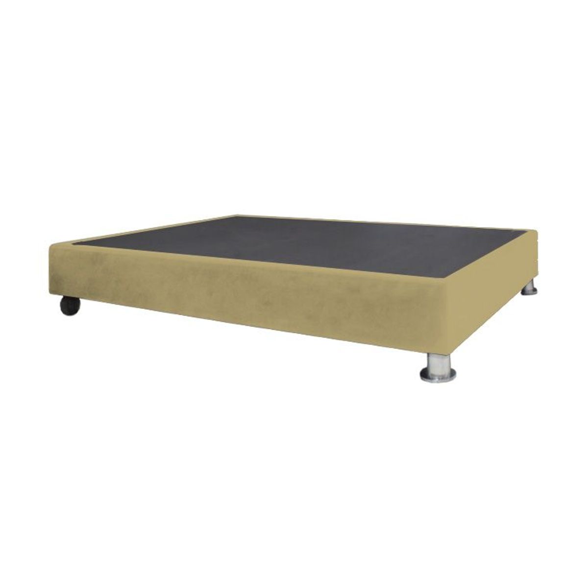 BARAKA HOME - Base De Cama Luton con Ruedas 1.5 plz - Beige Oscuro