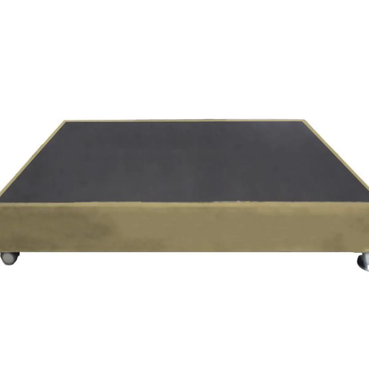 BARAKA HOME - Base De Cama Luton con Ruedas 1.5 plz - Beige Oscuro