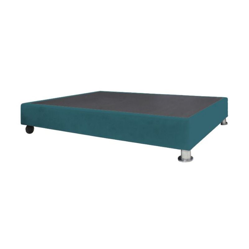 BARAKA HOME - Base De Cama Luton con Ruedas 1.5 plz - Cobalto