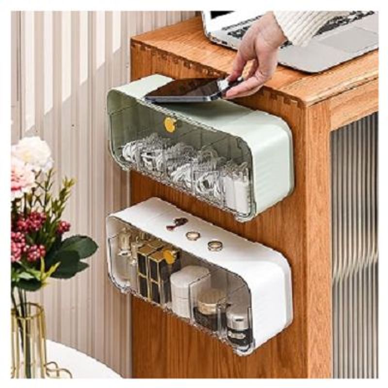 GENERICO - Caja de almacenamiento organizador de ropa interior de pared blanco