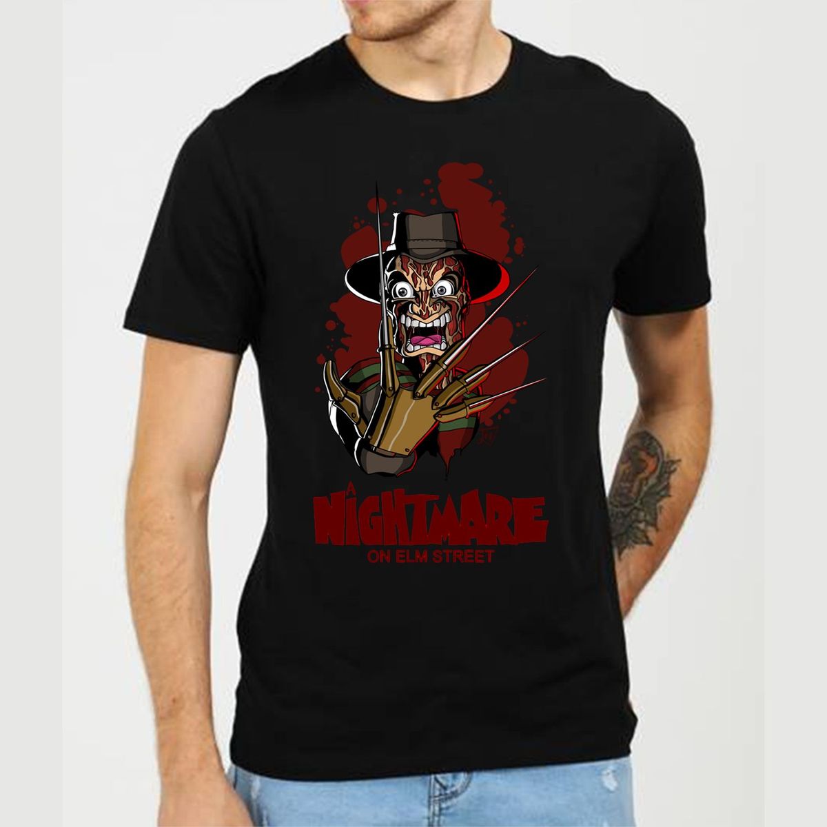 GENERICO - Polo  Halloween Freddy Krueger.