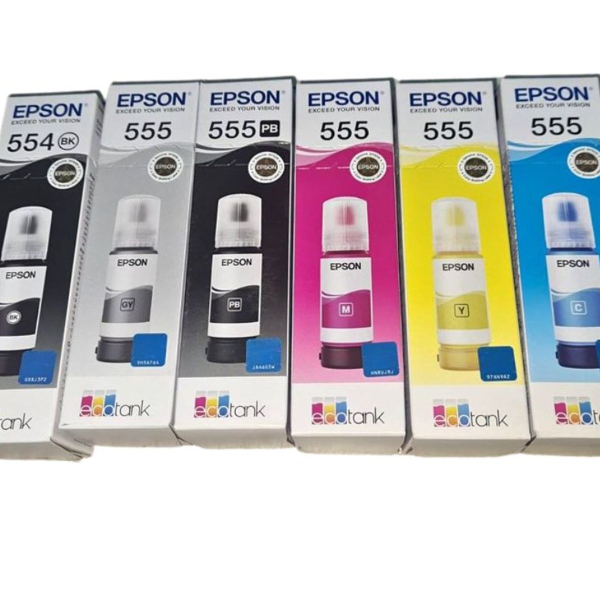 EPSON - KIT TINTA EPSON T555 Y T554 ORIGINALES PARA L8160