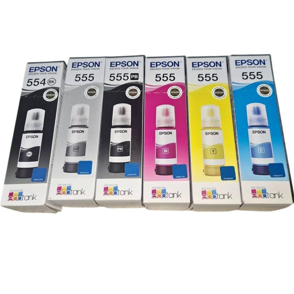 EPSON - KIT TINTA EPSON T555 Y T554 ORIGINALES PARA L8160