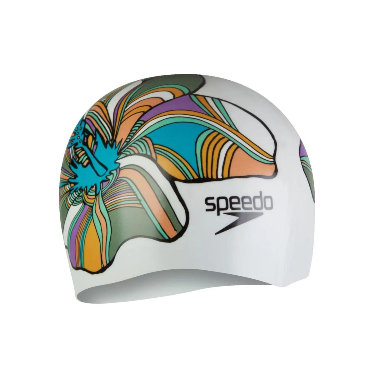 SPEEDO - Gorro Natacion Speedo Digital Printed Cap White Pink