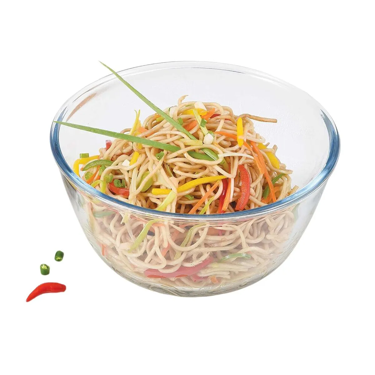 HYGGE - Bowl Tazón de Vidrio para Ensaladas 1500ml