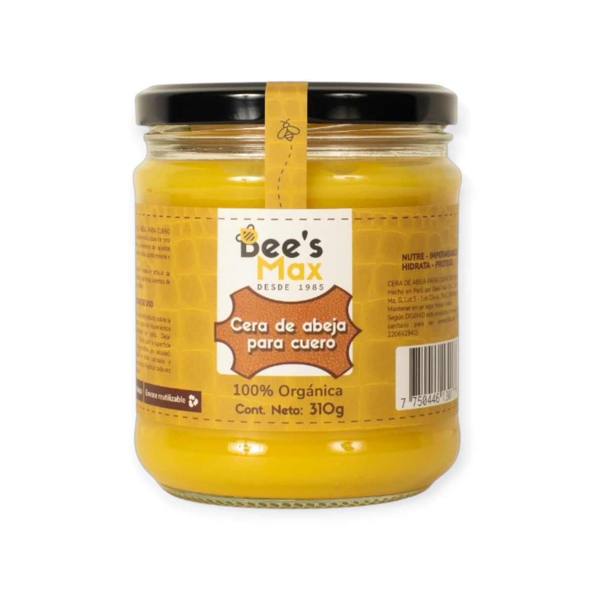BEE'S MAX - Cera De Abeja Para Cuero 310gr