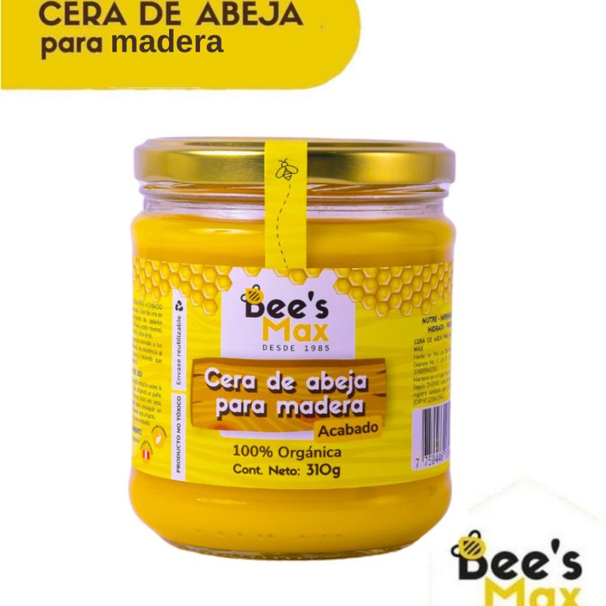 BEE'S MAX - Cera De Abeja Para Madera 300gr