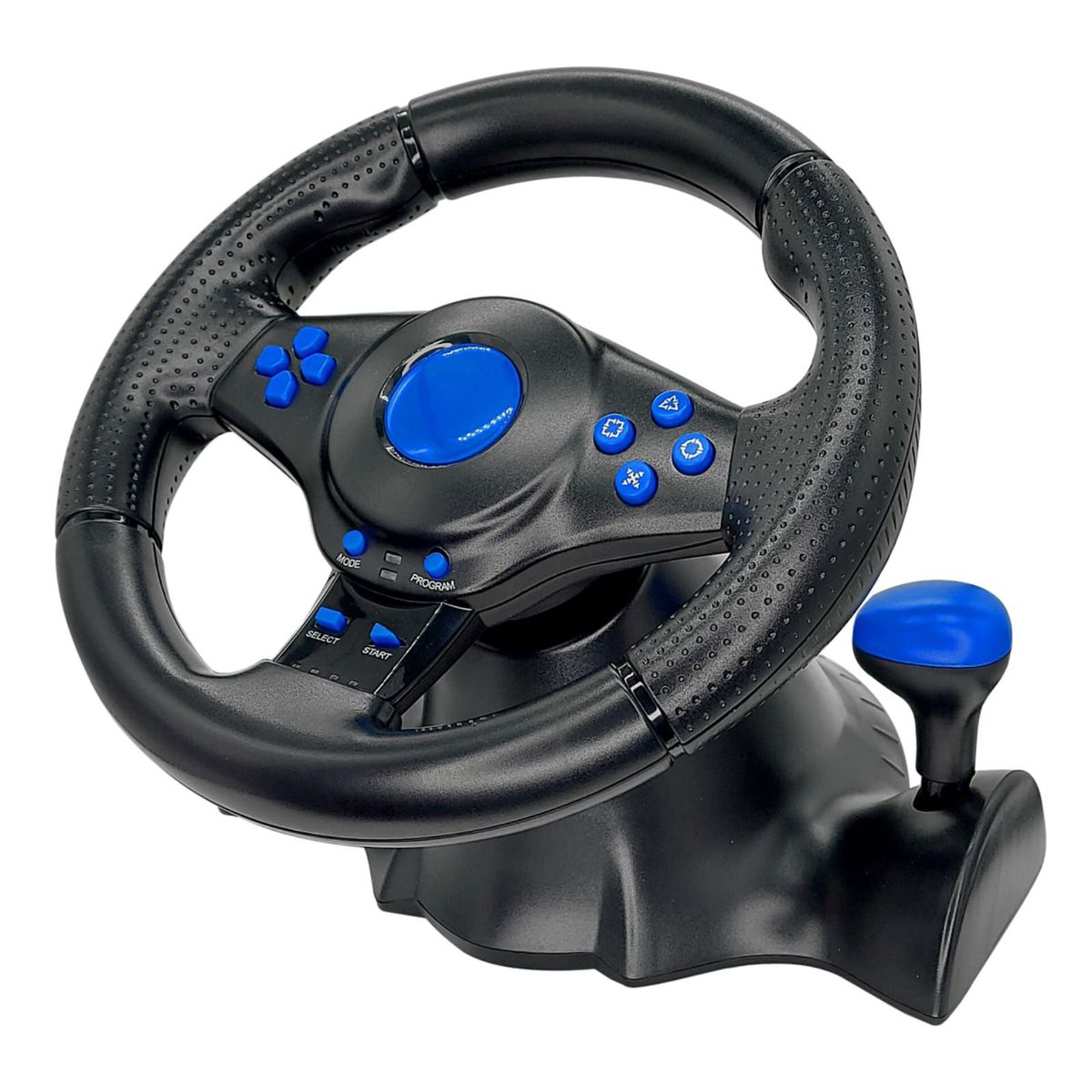 GT - TIMÓN VOLANTE GAMER CON PEDALES Y PALANCA PARA PCPS4PS3XBOXNINTENDO