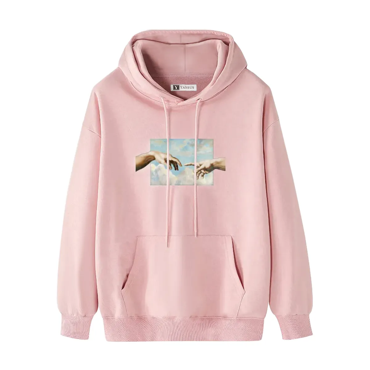 YANSUS - Polera Hombre Yansus Rosado Estampado