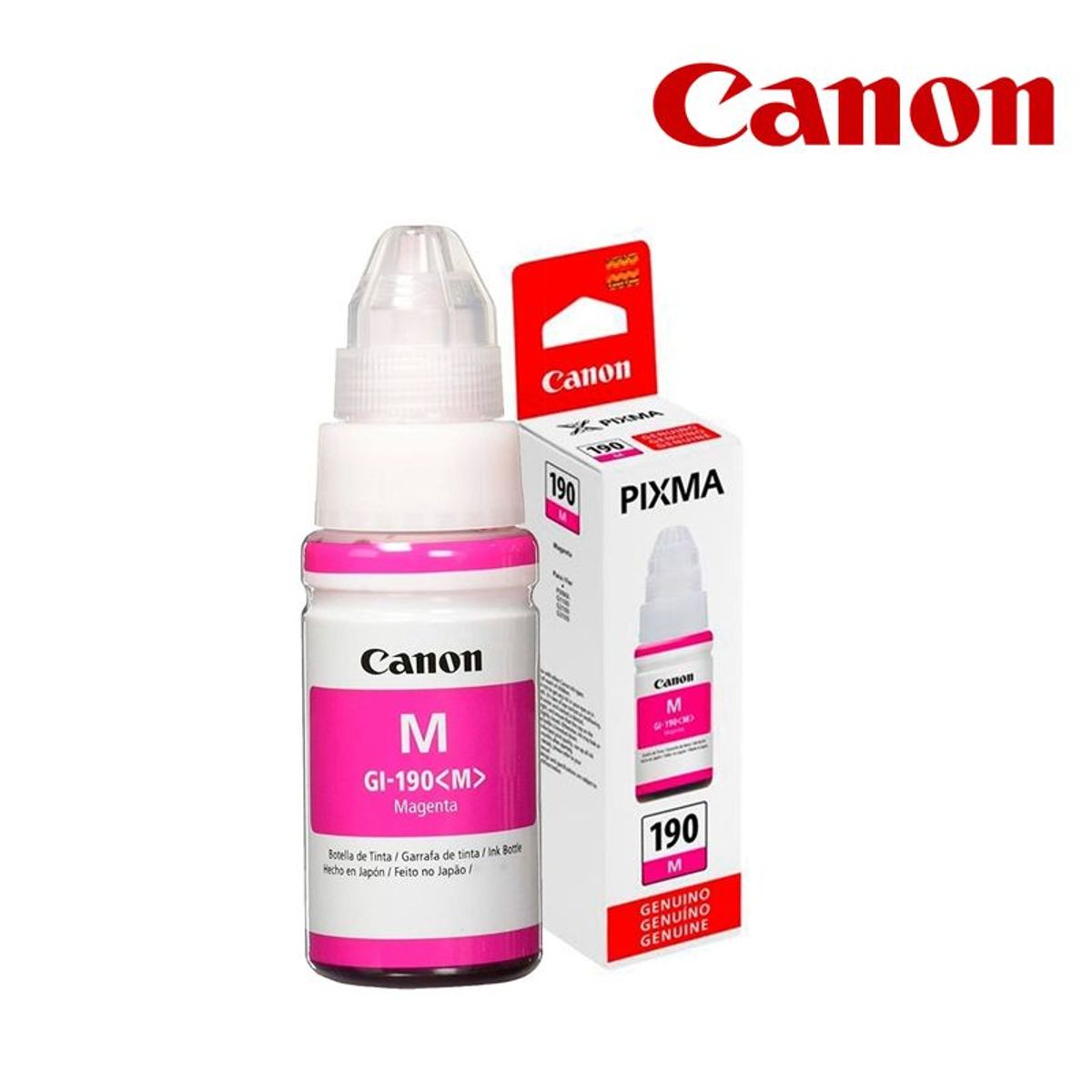 CANON - Botella de tinta Canon GI-190M Magenta Para G3110 G4110