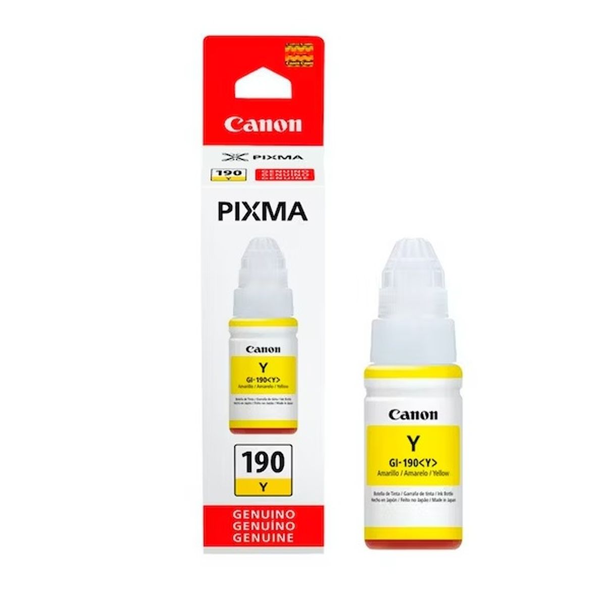CANON - Botella de tinta Canon GI-190Y Yellow Para G3110 G4110