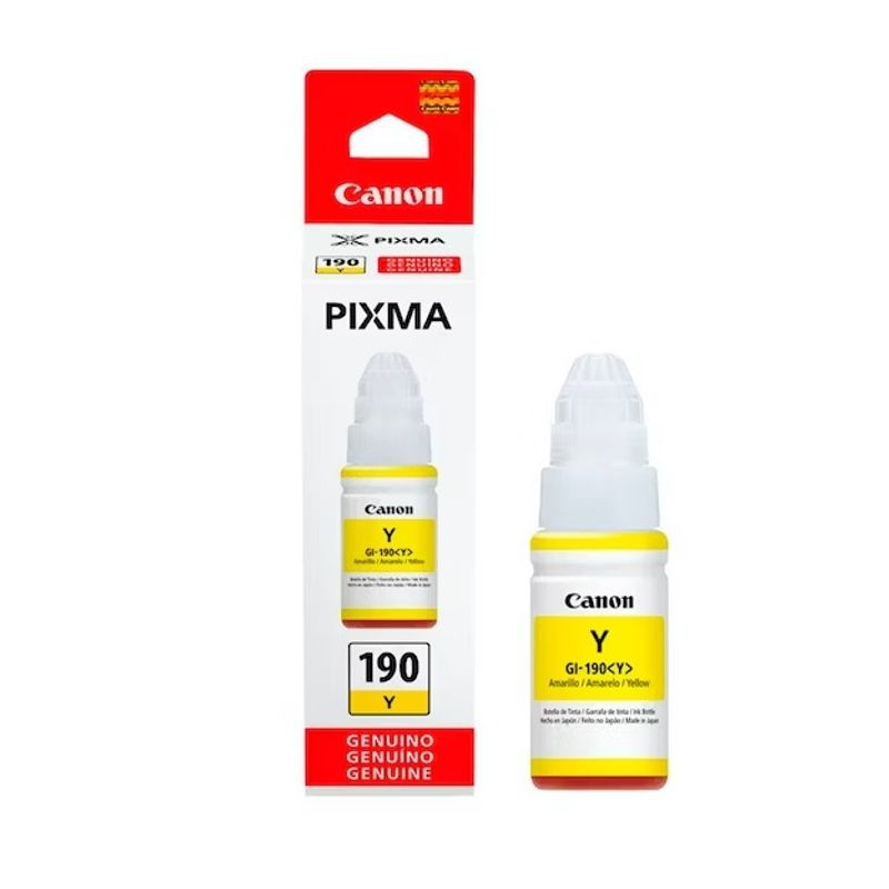 CANON - Botella de tinta Canon GI-190Y Yellow Para G3110 G4110