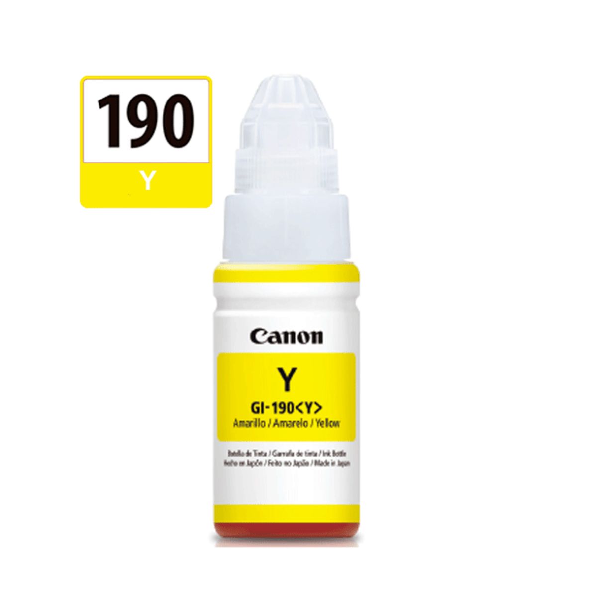 CANON - Botella de tinta Canon GI-190Y Yellow Para G3110 G4110