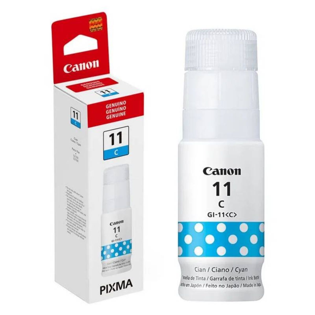 CANON - BOTELLA DE TINTA CANON GI-11C CYAN G2160 G3160 70ML