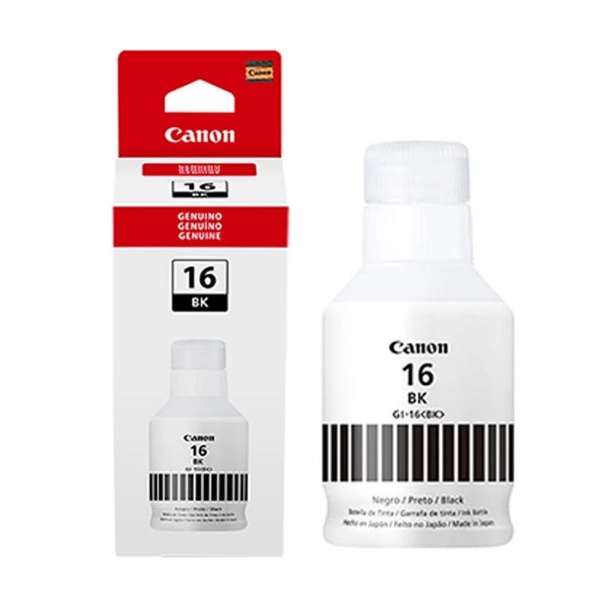 CANON - Botella Tinta Canon GI-16BK Negro para Maxifi GX6010 GX7010