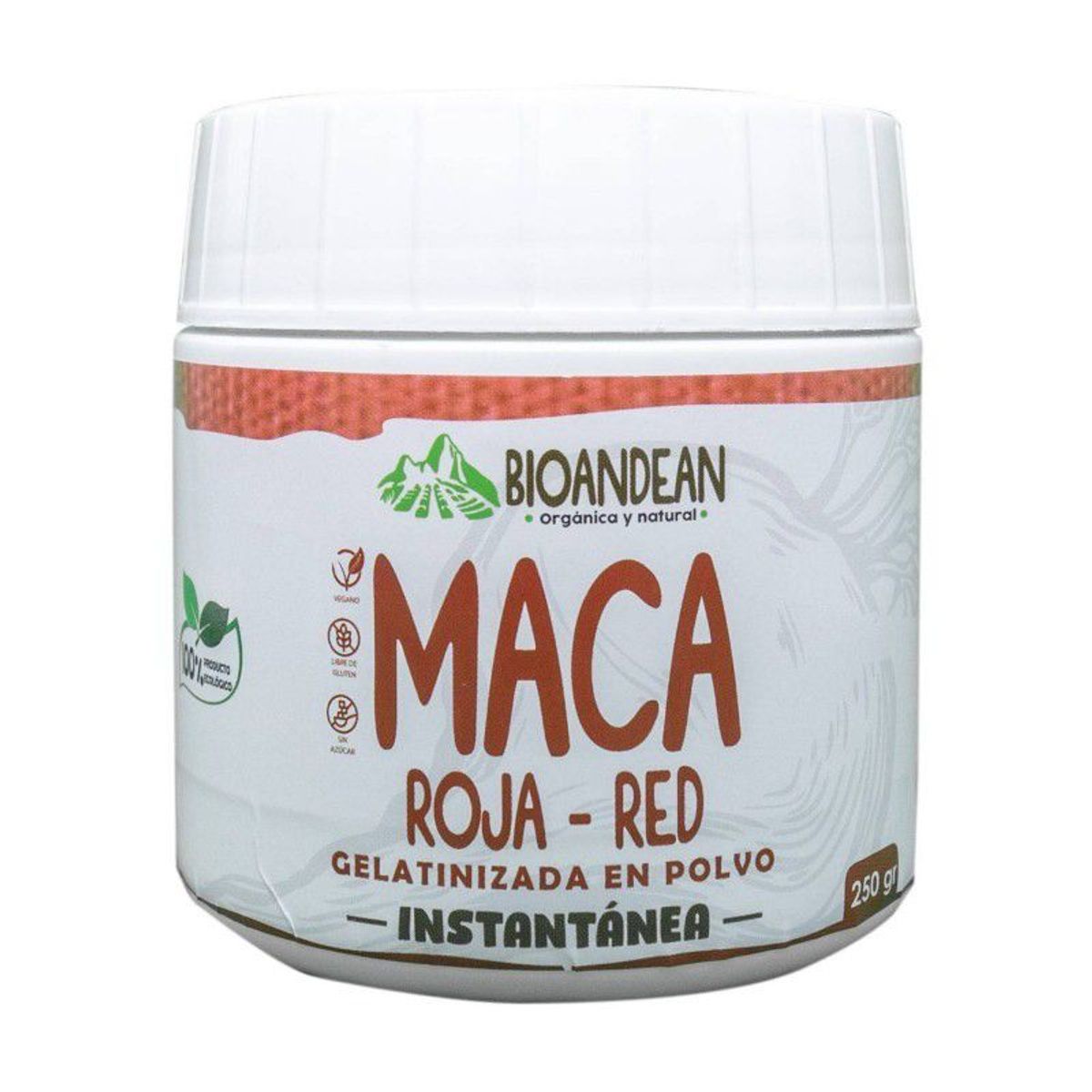 GENERICO - Maca Roja Gelatinizada - BioAndean x 250 gr