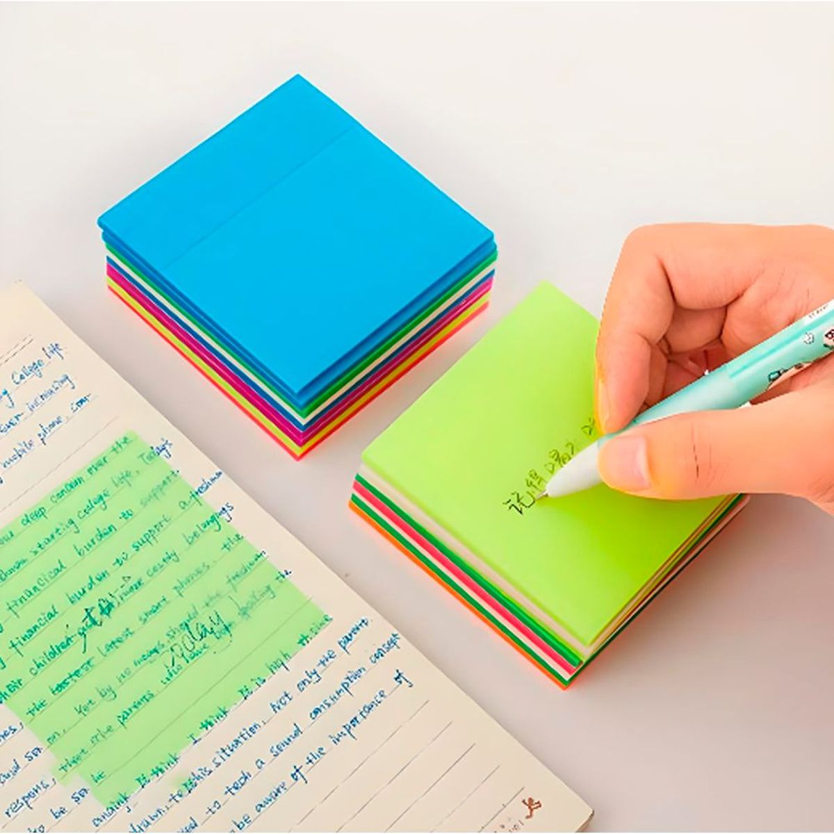 HYGGE - Set Notas Adhesivas Post-it Transparentes 300 Hojas