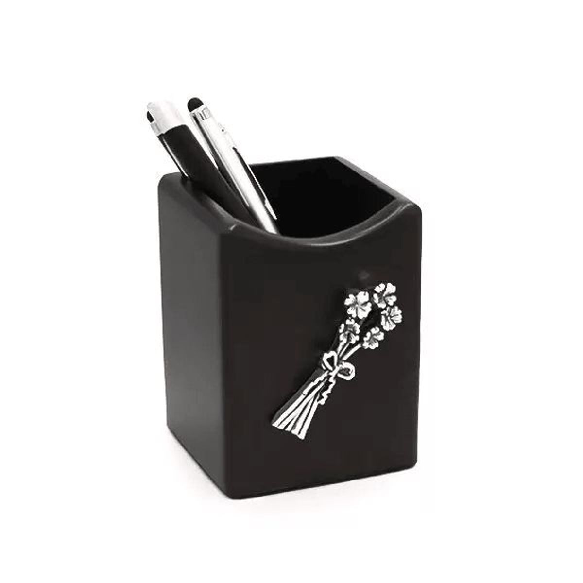 ARGENTARIA - Porta Lapicero Ramo Margaritas - Plaqué y Madera