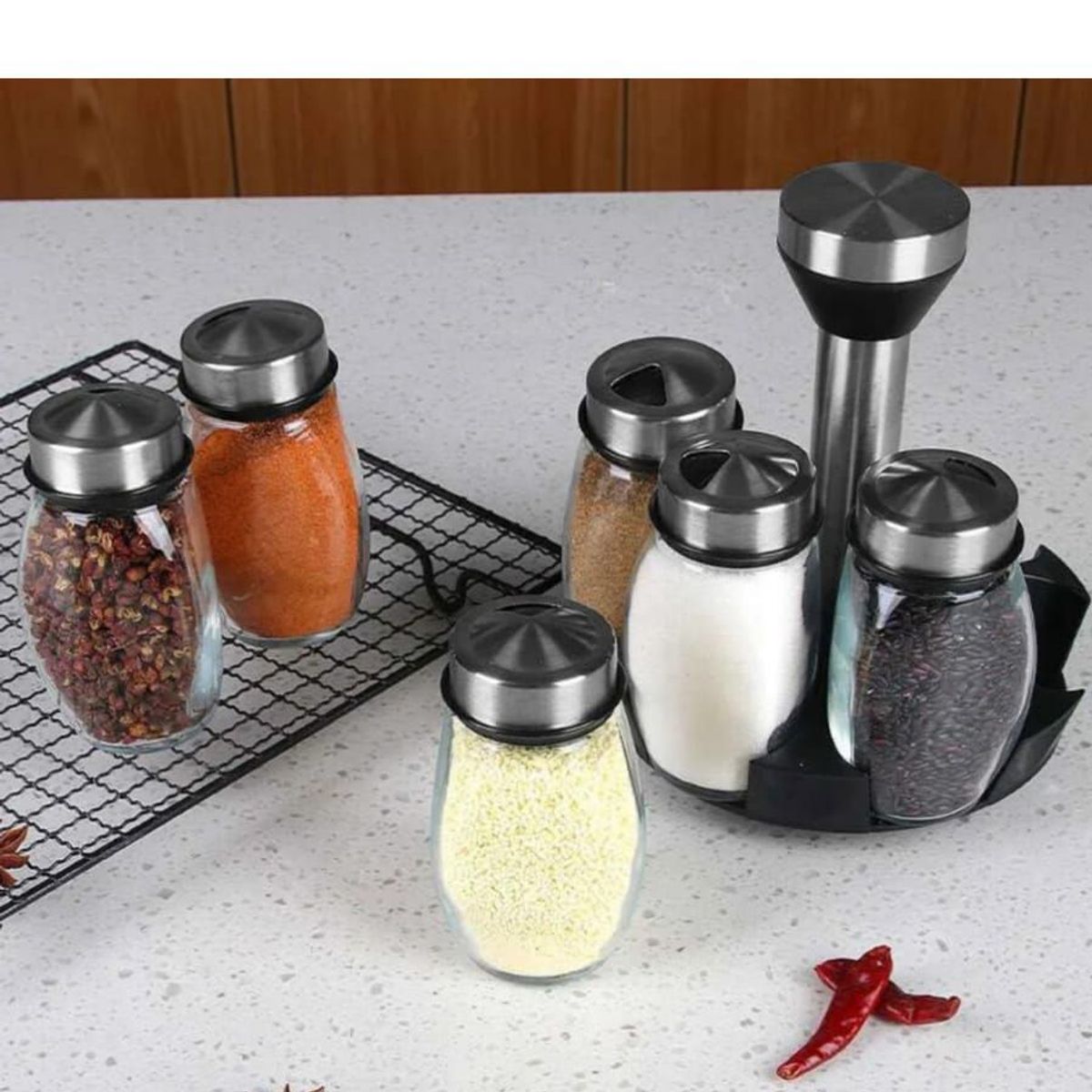 GENERICO - Porta condimento giratorio x6