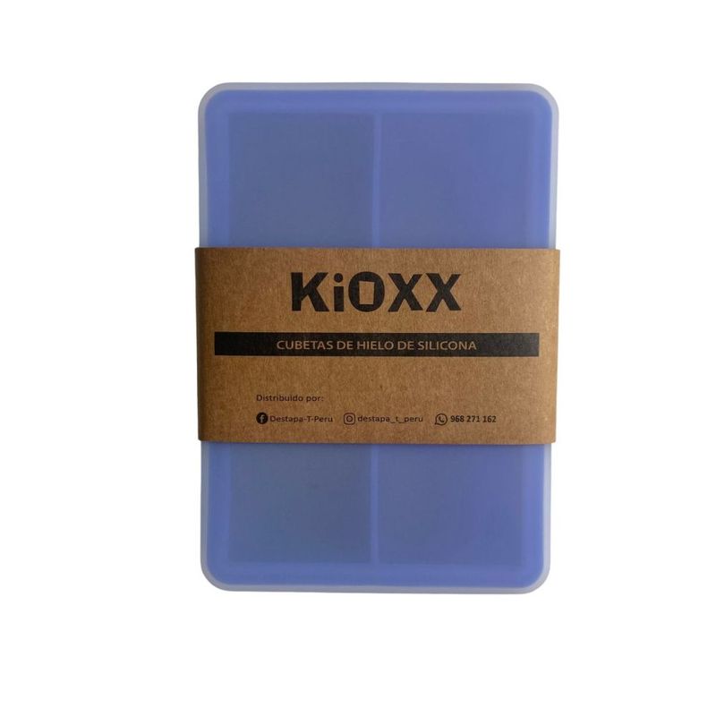 KIOXX - Cubeta de Hielo de Silicona 6 Cavidades KiOXX Azul