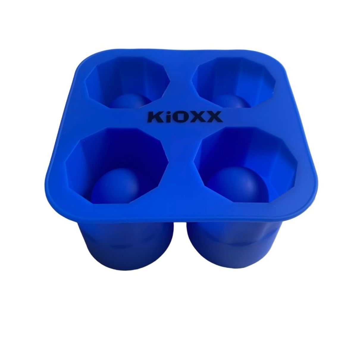 KIOXX - Cubeta de Silicona Vaso Shot 4 Cavidades KiOXX Azul
