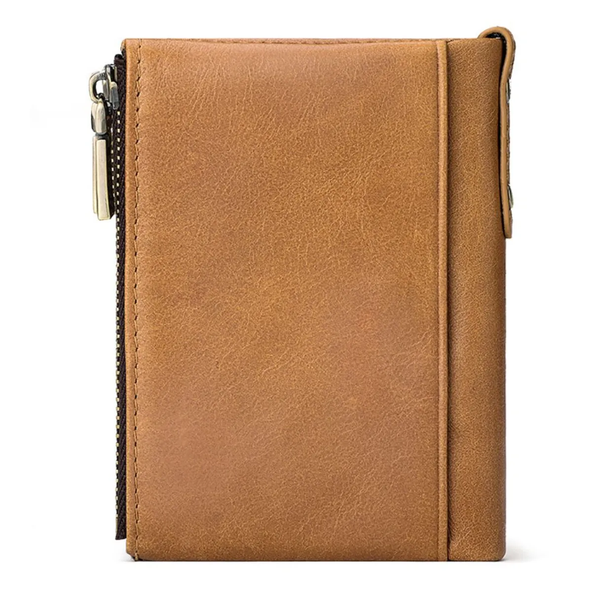 ARMUZ - Billetera de cuero vacuno con doble cierre KA003